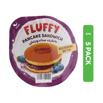 Fluffy Blueberry Filled Pancake Sandwich 5x37g