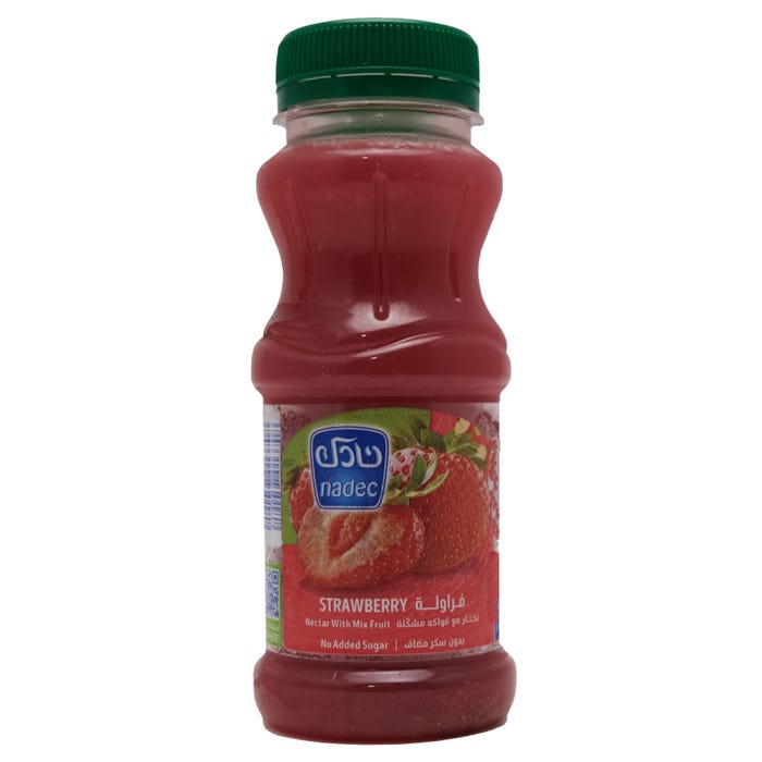 Nadec No Added Sugar Strawberry Nectar With Mix Juice 180ml