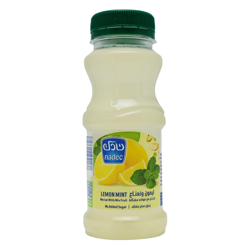 Nadec No Added Sugar Lemon Mint Juice 180ml