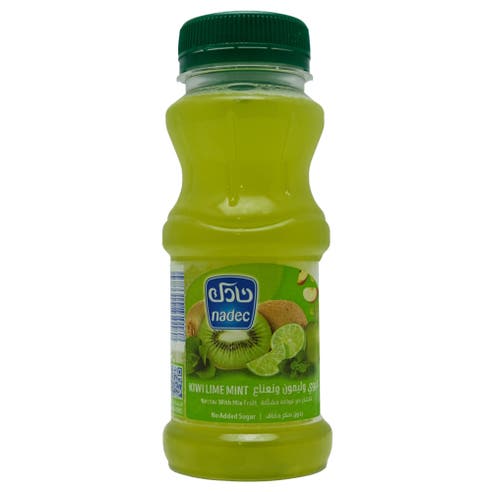 Nadec No Added Sugar Kiwi Lime Mint Juice 180ml 