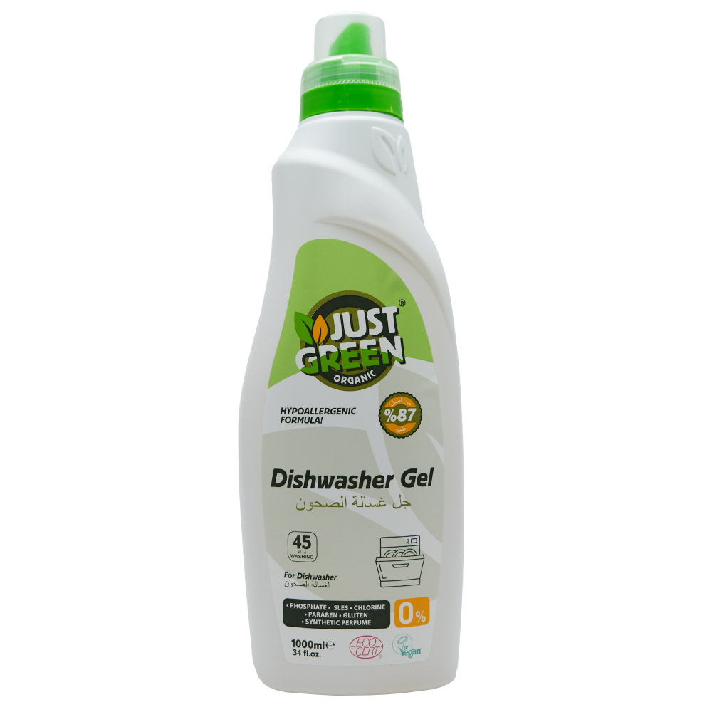 Just Green Organic Dishwashing Gel 1000ml