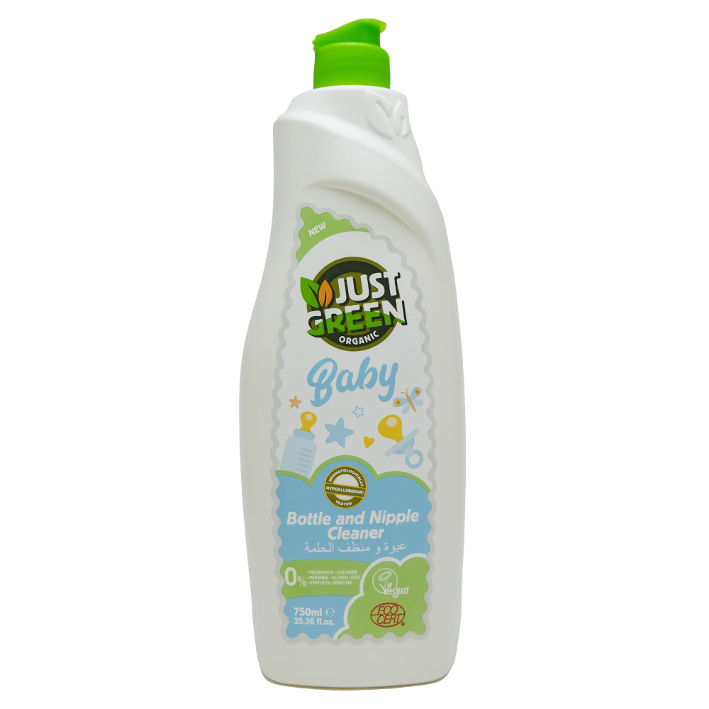 Just Green Organic Baby Bottle & Nipple Cleaner 750ml