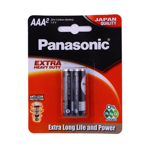 Panasonic Extra Heavy Duty Battery 1.5v AAA2 R03nt/2b 