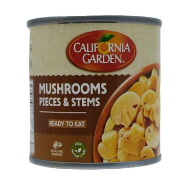 California Garden Mushrooms Pieces & Stems 184g 