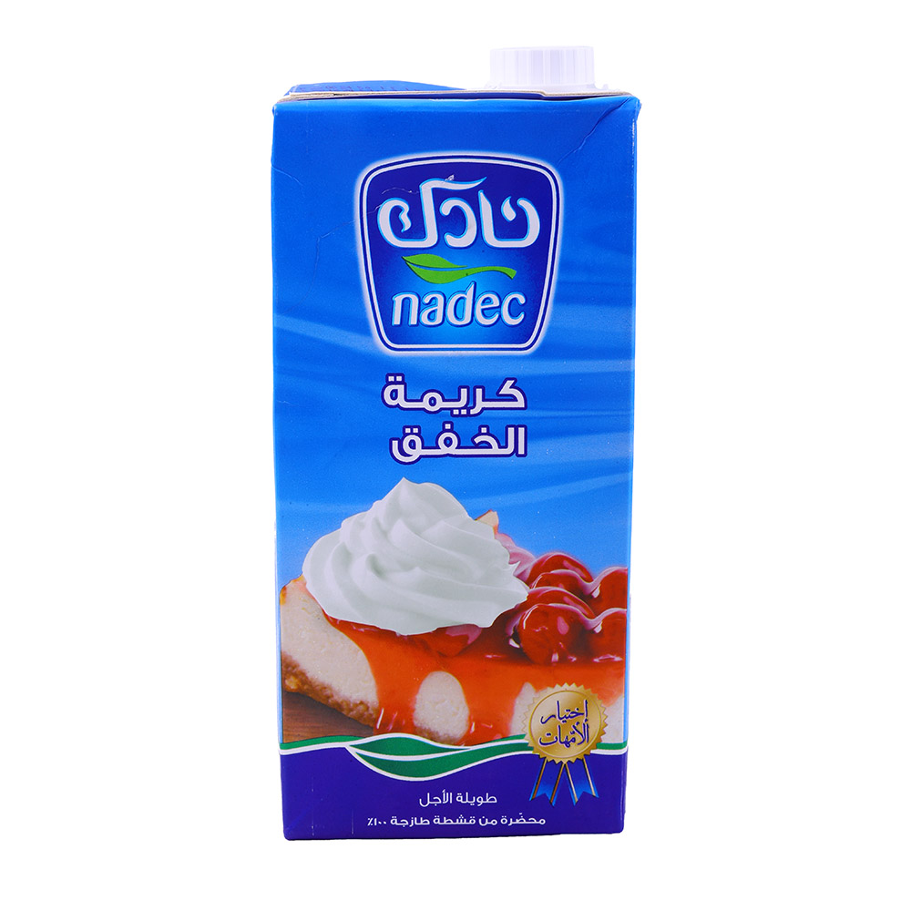 Nadec Whipping Cream 1L back image