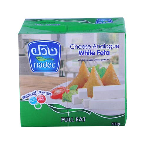 Nadec Full Fat White Feta Cheese 500g 