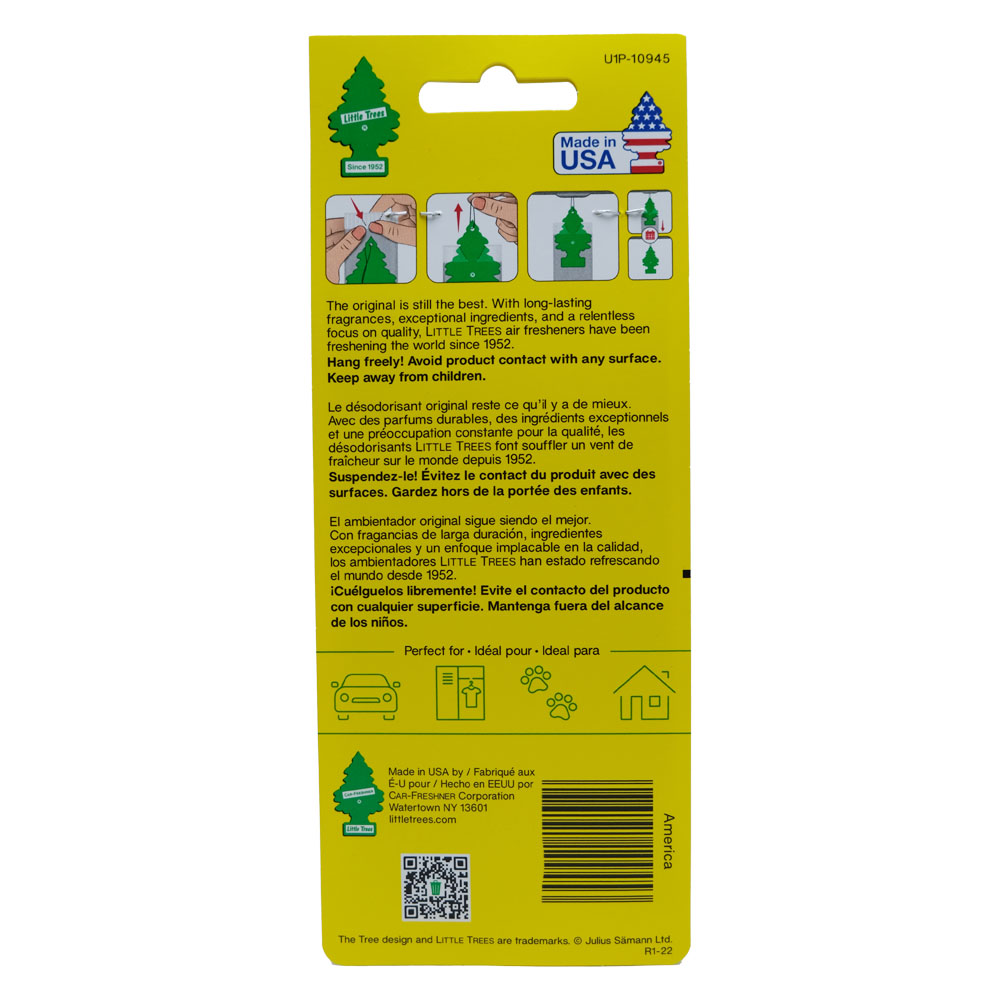 Little Trees Vanilla Pride Card Airfreshener back image