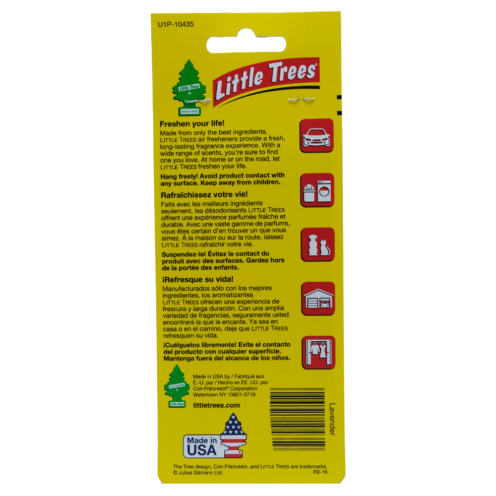 Little Tree Lavender Card Airfreshener back image