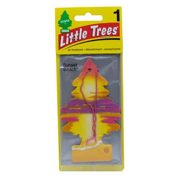 Little Trees Sunset Beach Card Airfreshener 