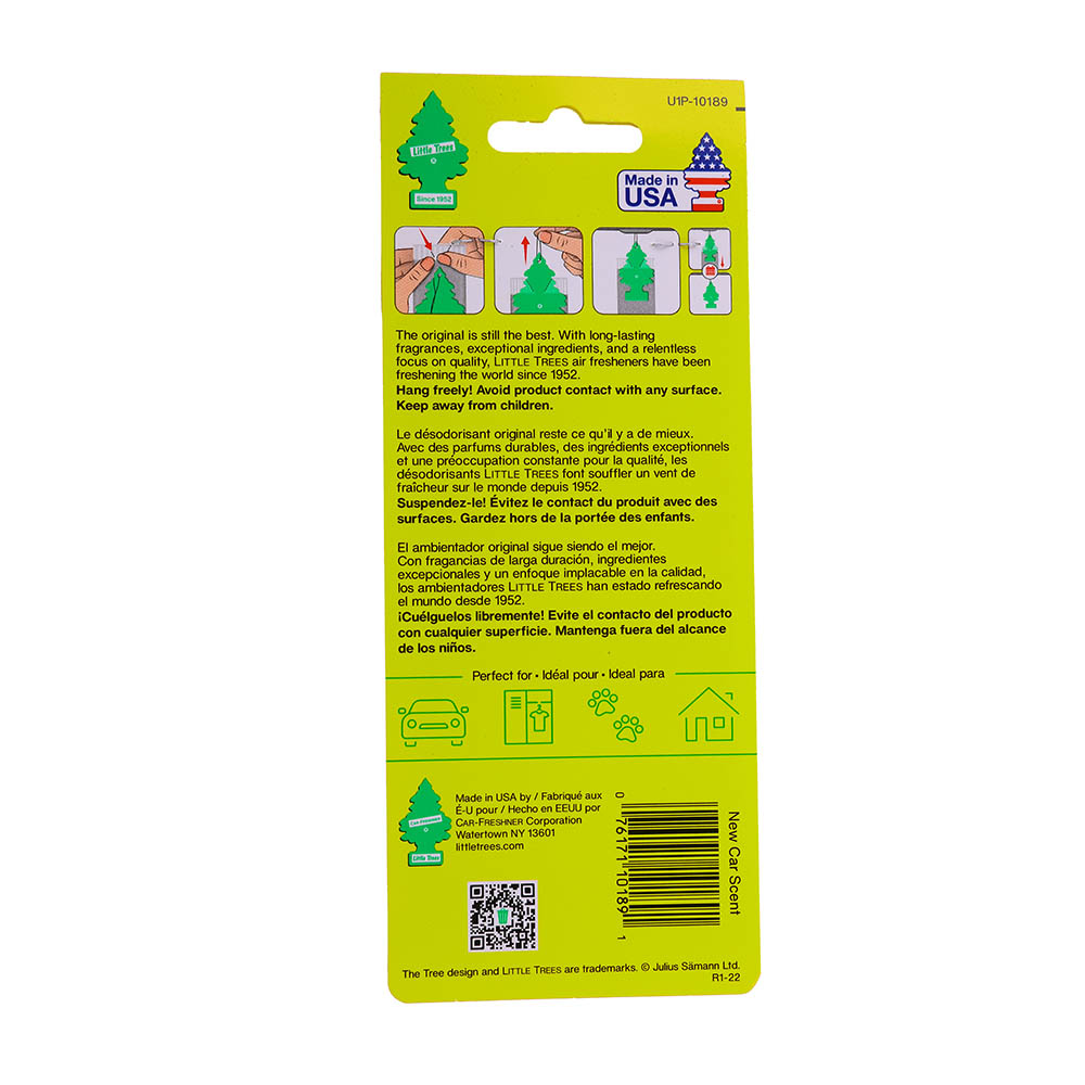 Little Trees New Car Scent Airfreshener back image