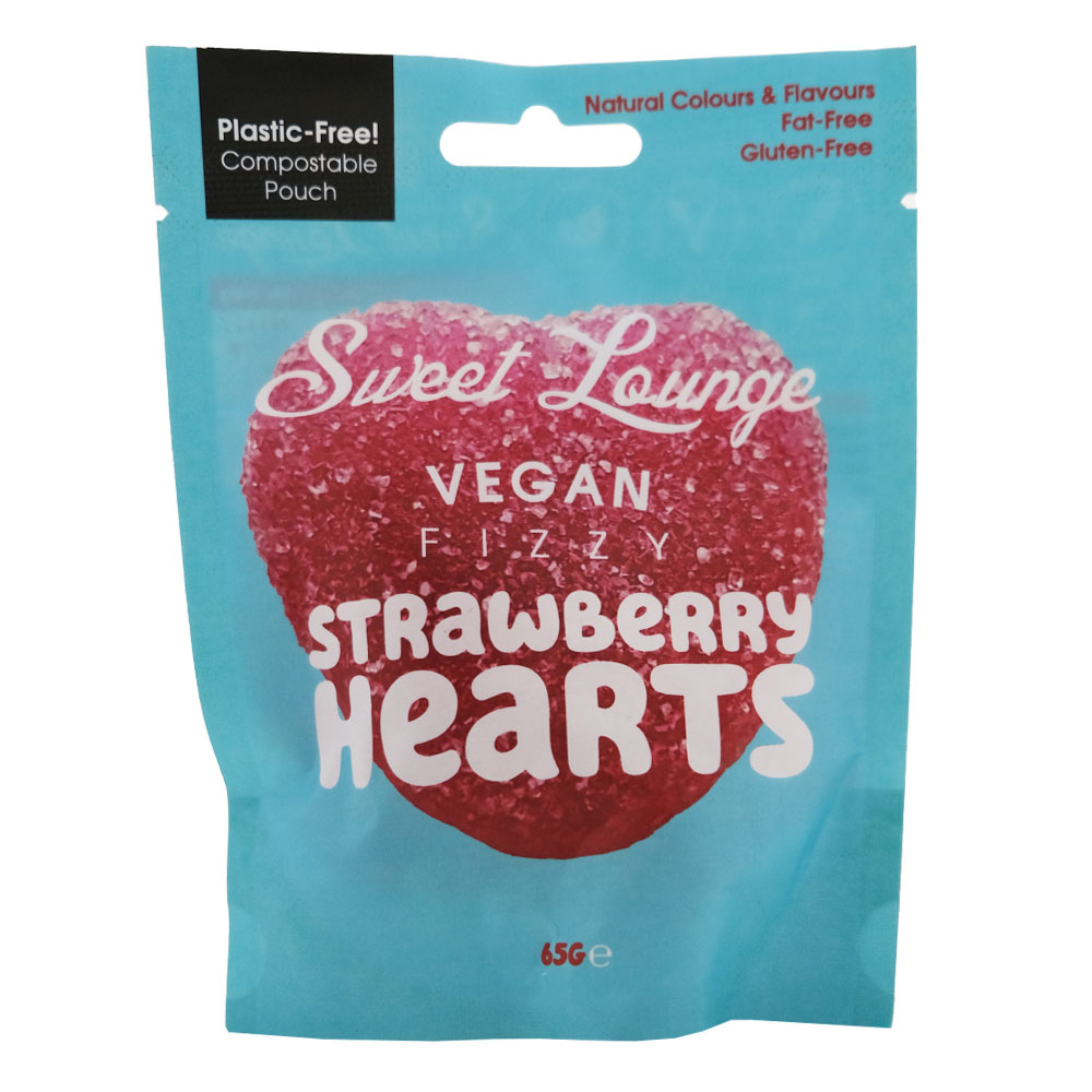 Sweet Lounge Strawberry Hearts Candy 65g