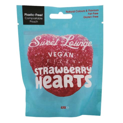 Sweet Lounge Strawberry Hearts Candy 65g 