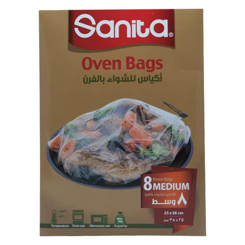 Sanita Medium Oven Bag [8 Pieces] 