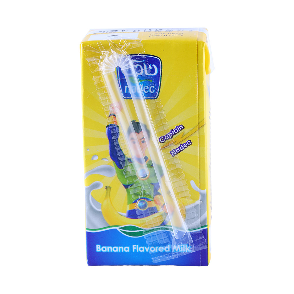 Nadec UHT Banana Milk 125ml back image