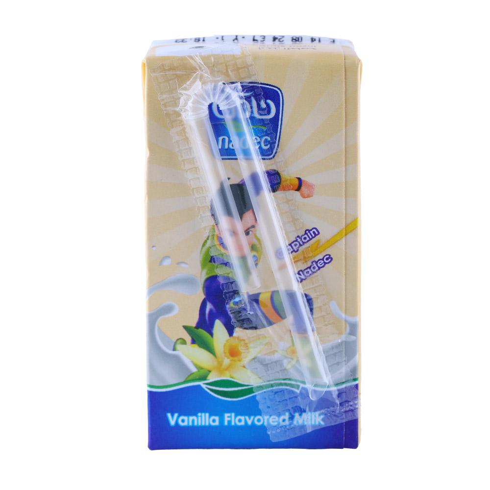 Nadec UHT Vanilla Milk 125ml back image
