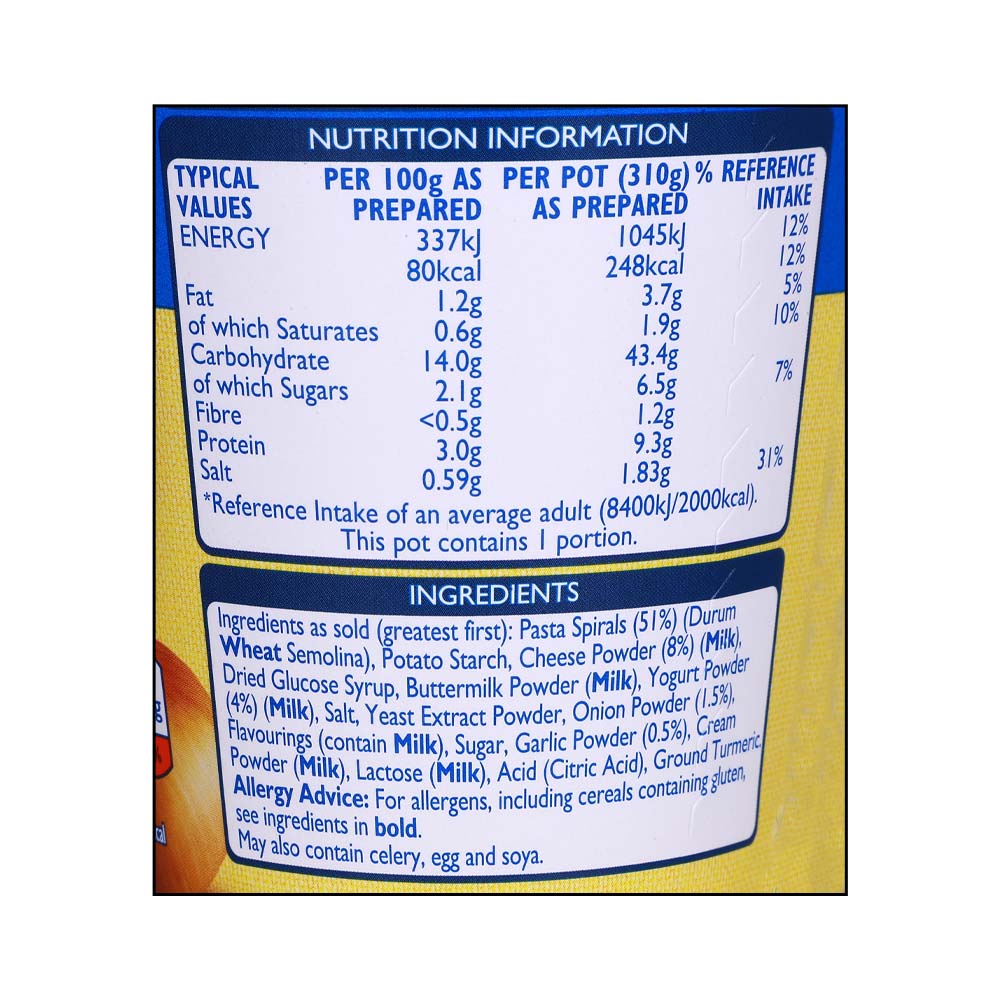 Batchelors Mac 'n' Cheese Pasta 'n' Sauce Pot 65g right side image