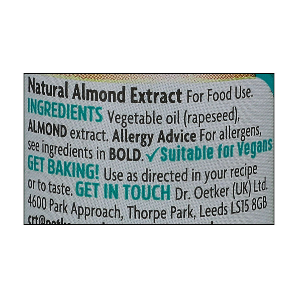 Dr. Oetker Natural Moroccan Almond Extract 35ml right side image