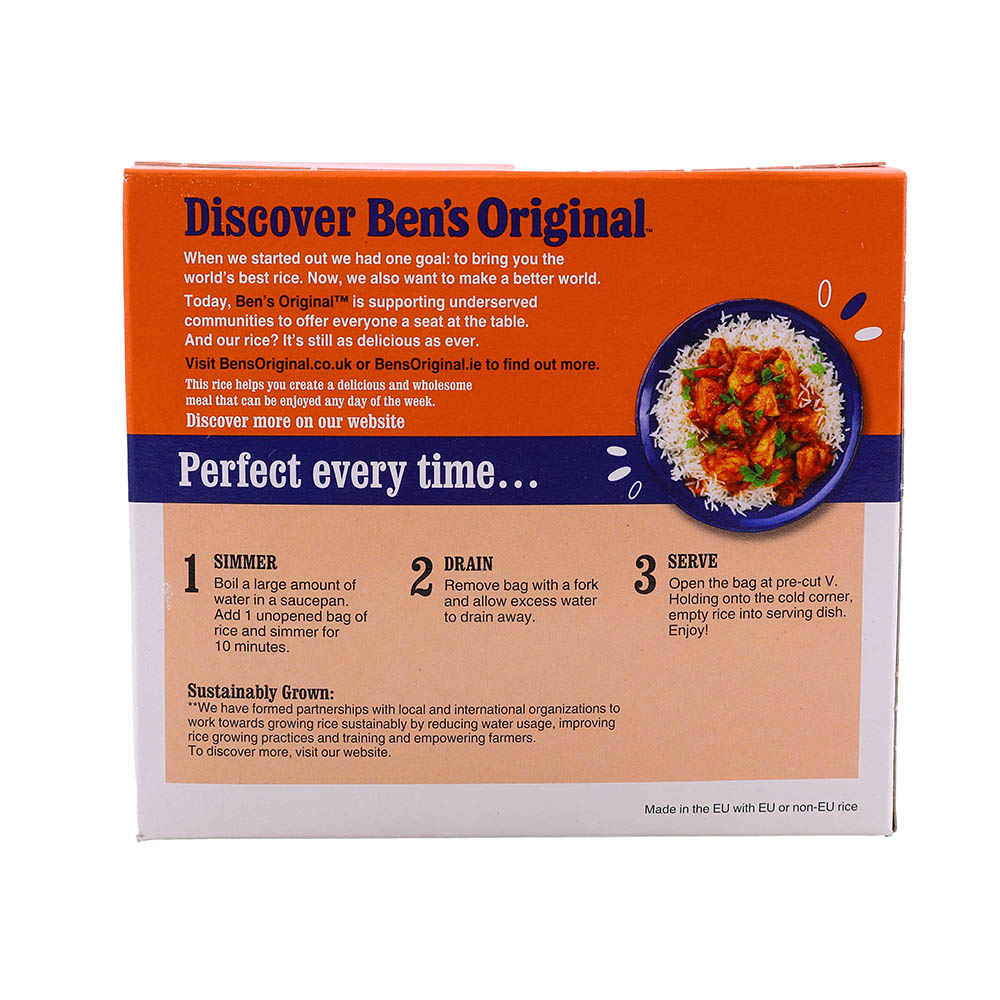 Bens Original Boil In Bag Wholegrain Rice 500g - Bahrain Alosraonline store