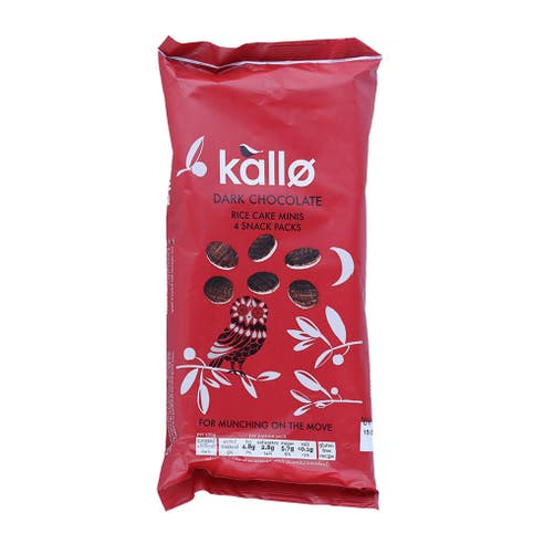 Kallo Mini Dark Chocolate Rice Cakes 84g 