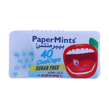 PaperMints Sugar Free Cool Caps 40s 