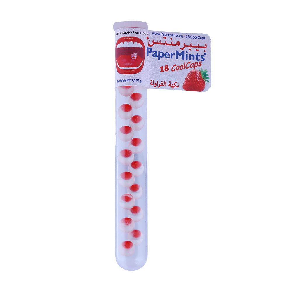 PaperMints Sugar Free Strawberry Cool Caps 18s