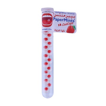 PaperMints Sugar Free Strawberry Cool Caps 18s 