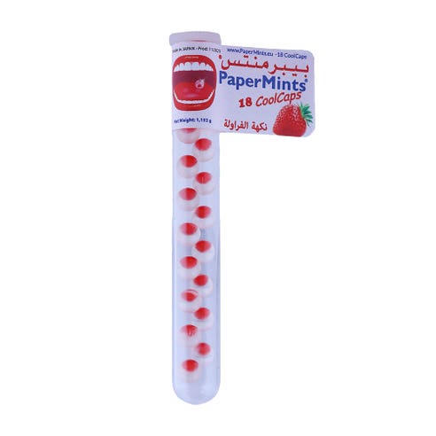 PaperMints Sugar Free Strawberry Cool Caps 18s 