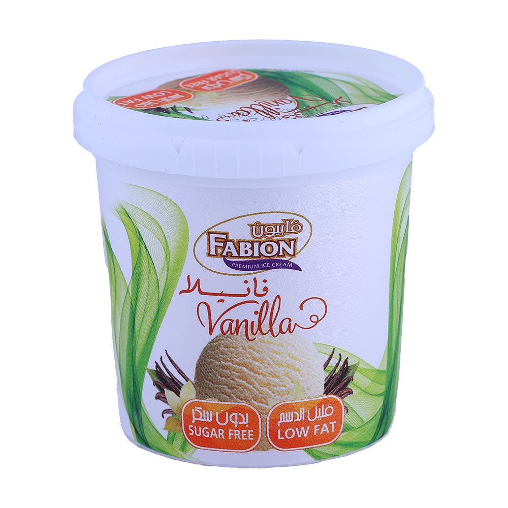 Fabion Vanilla Sugar Free & Low Fat Ice Cream 125ml