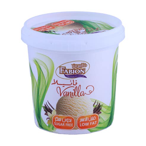 Fabion Vanilla Sugar Free & Low Fat Ice Cream 125ml 