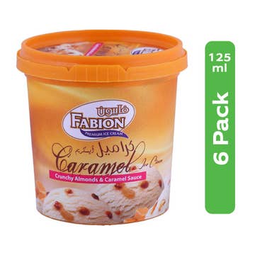 Fabion Caramel Ice Cream 6x125ml 