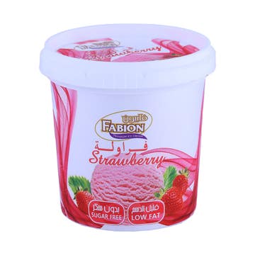 Fabion Sugar Free & Low Fat Strawberry Ice Cream 125ml 