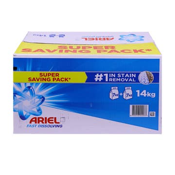 Ariel Fast Dissolving Original Detergent 14Kg [Special Offer] 
