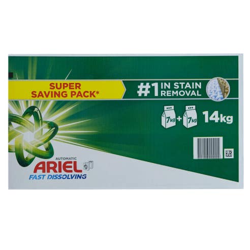 Ariel Fast Dissolving Automatic Detergent 14Kg [Special Offer] 