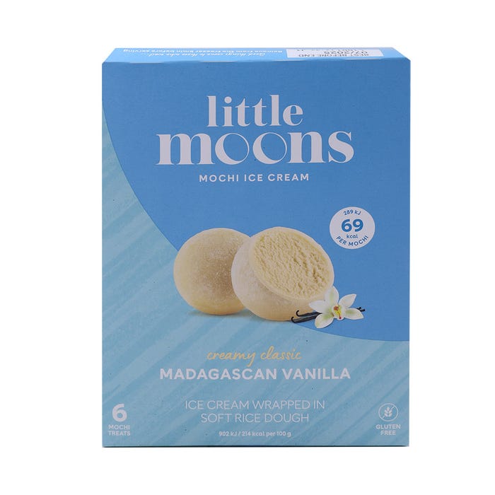 Little Moons Madagascan Vanilla Mochi Ice Cream 192g