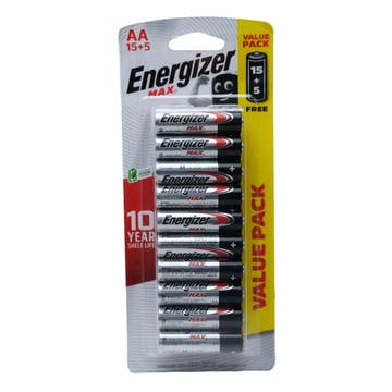 Energizer AA Batteries [15+5 Free] [Special Offer] 