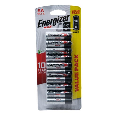 Energizer AA Batteries [15+5 Free] [Special Offer] 