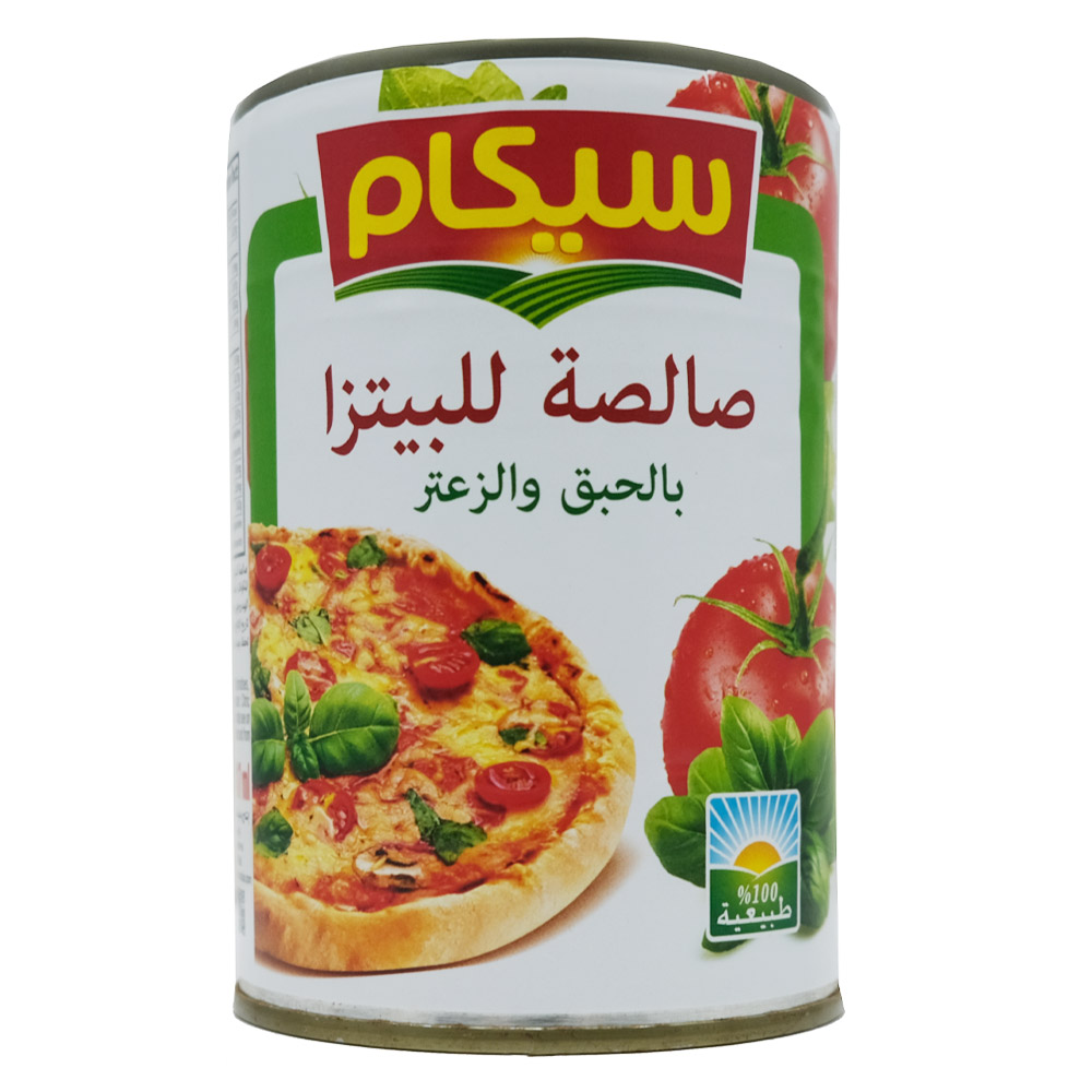 Sicam Basil and Oregano Pizza Sauce 400g back image