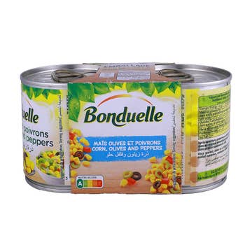Bonduelle Corn, Olives & Pepper Without Aromas 2x165g 