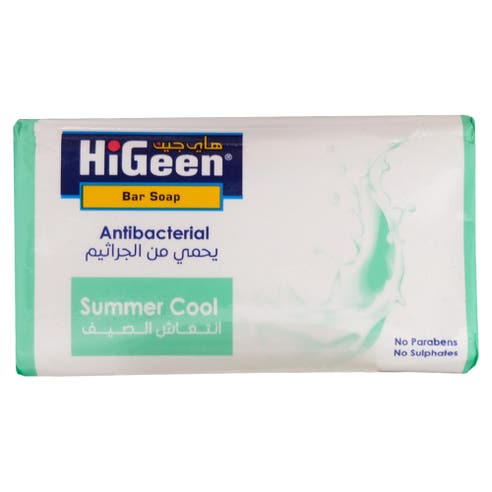 HiGeen Summer Cool Antibacterial Bar Soap 75g 