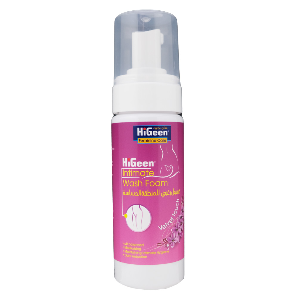 HiGeen Velvet Touch Intimate Wash Foam 165ml 