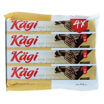 Kagi Milk Chocolate Wafers 4x25g [Special Offer] 