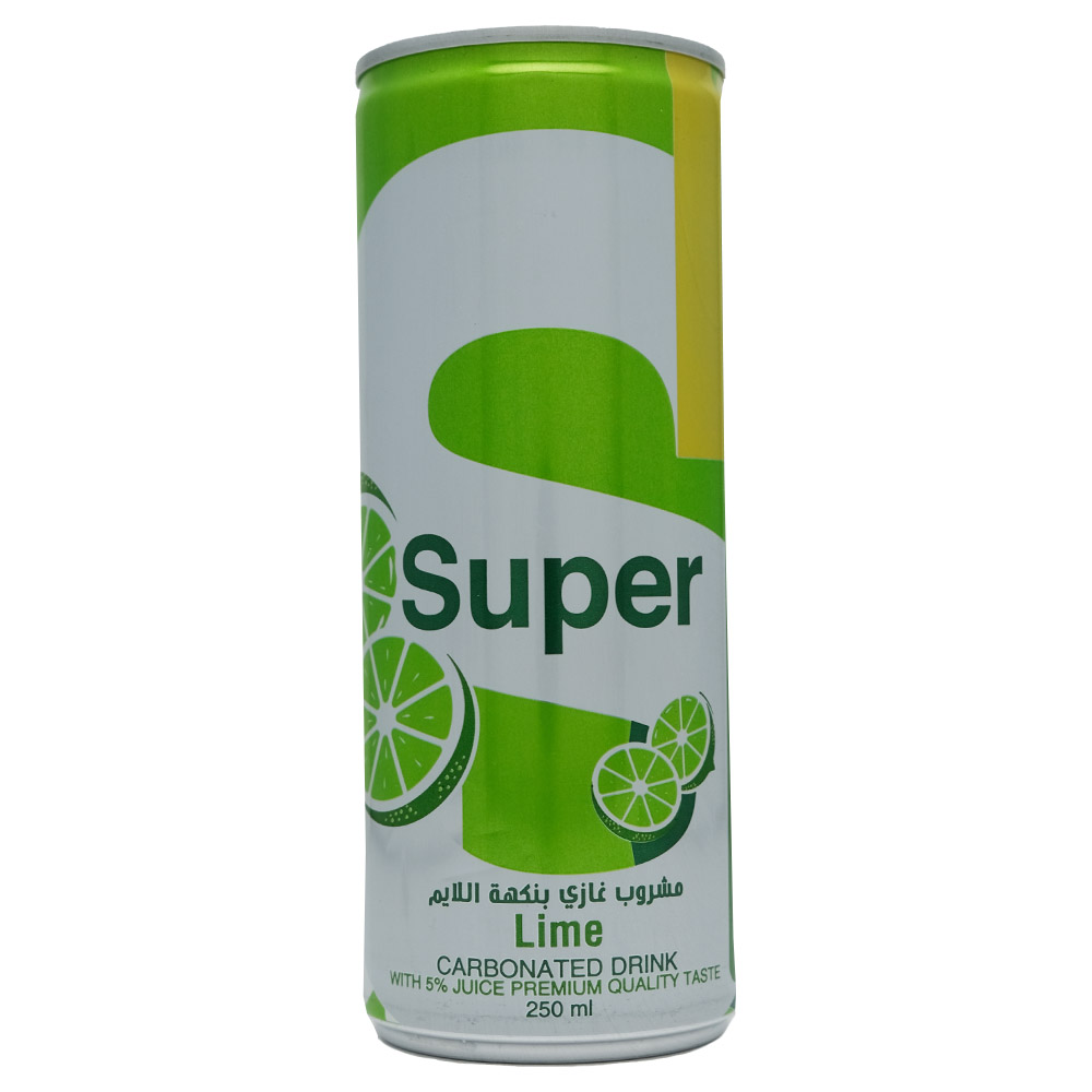 Super Lime Carbonated Drink 250ml