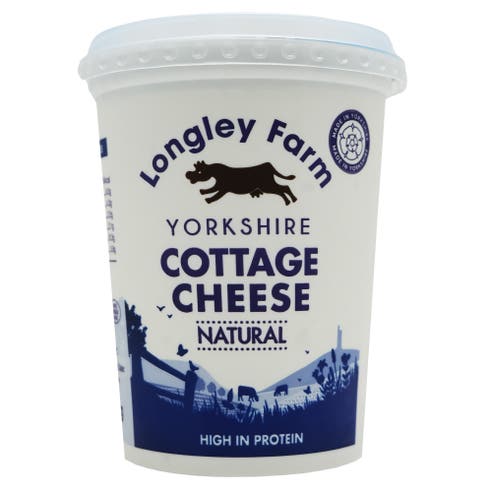 Longley Farm Natural Cottage Cheese 450g 