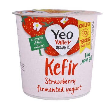 Yeo Valley Organic Kefir Strawberry Yogurt 350g 