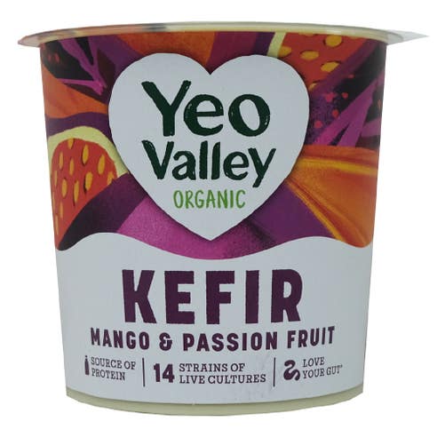 Yeo Valley Organic Kefir Mango Passion Fruit Yogurt 350g 