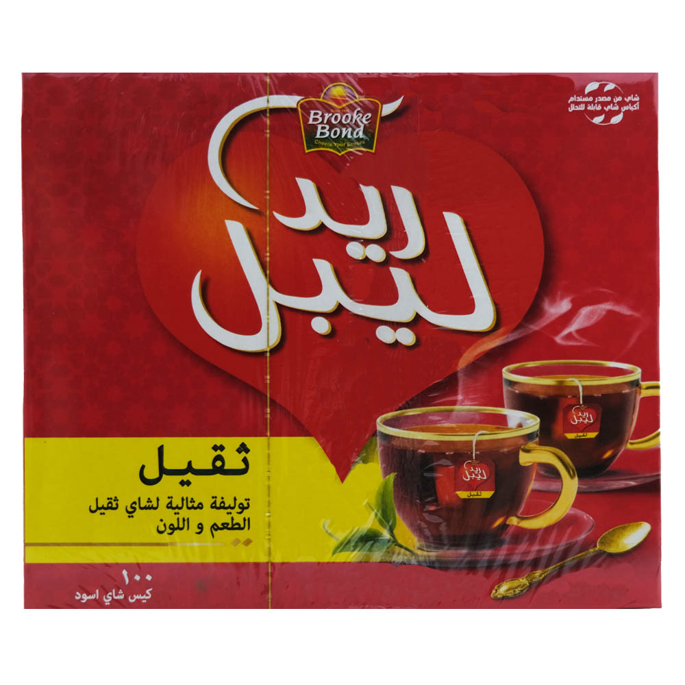 Brooke Bond Red Label Tea Bags 100s back image