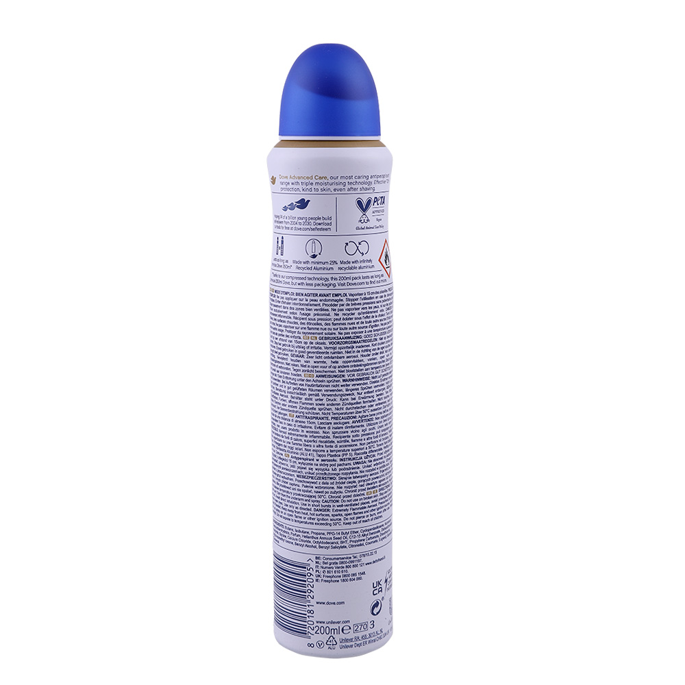 Dove Original Advanced Care Deodorant 200ml back image
