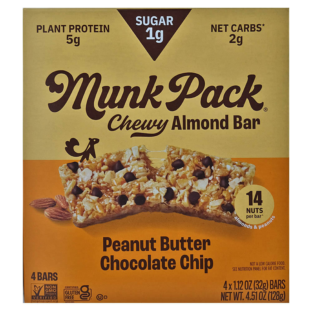 Munk Pack Peanut Buter & Cocoa Keto Granola Bar 128g