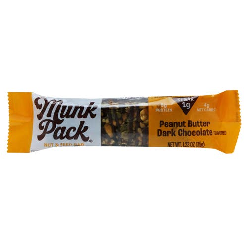 Munk Pack Peanut Butter Dark Chocolate Keto Nut & Seed Bar 35g 
