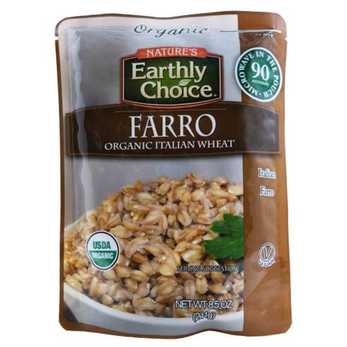 Natures Earthly Choice Farro Organic Italian Wheat 241g 